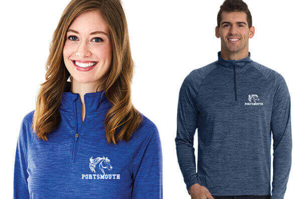 Equestrian Embroidered Apparel by Charles River Apparel  - Space Dye Performance Pullover