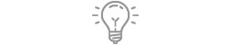 Design ideas lightbulb icon