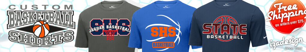 IZA Design Custom Basketball T-Shirt Designs