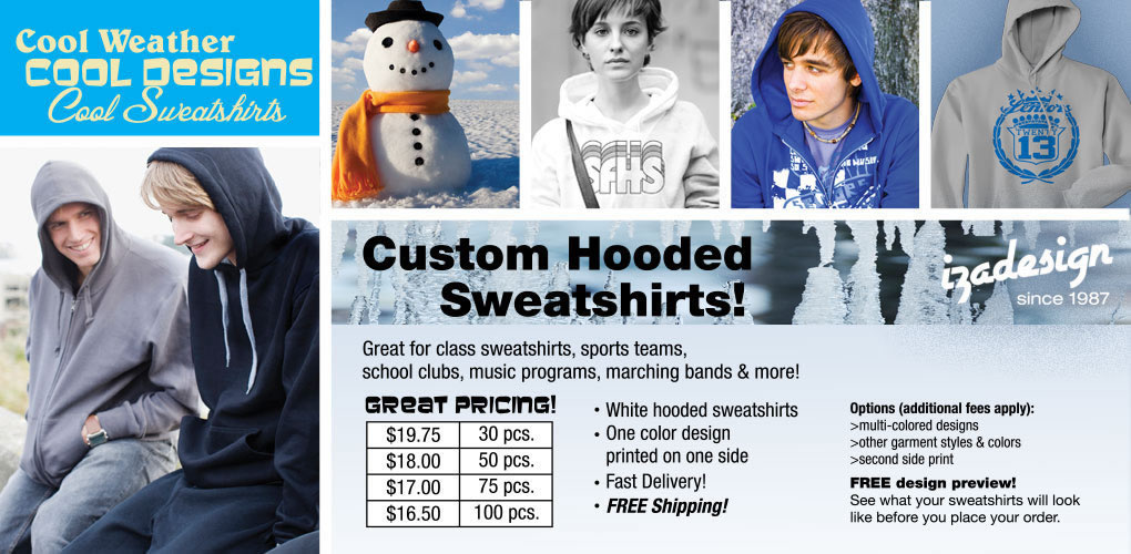 IZA Design Custom Shirts - Cool Sweatshirts and Hoodies