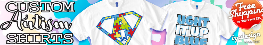 IZA Design Custom Autism Shirts
