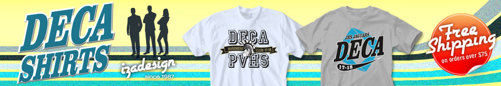 IZA Design Custom DECA Business Club T Shirts