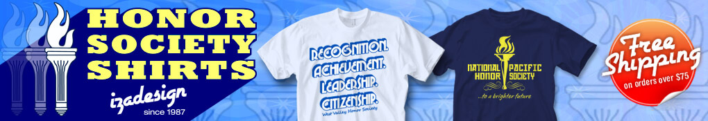 IZA Design Custom National Honor Society T Shirts