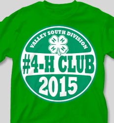 4-H Club Shirts - Class Decal desn-762d4