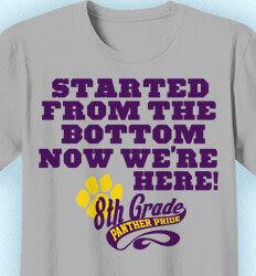 8th Grade Shirts - Classic Fade - desn-723d9