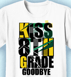 8th Grade Shirts - Criss Cross Slogan - desn-153y5