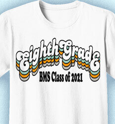 8th Grade Shirts - Retro Quality 2 - idea-255s1