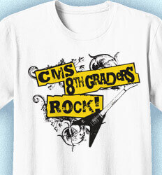 8th Grade Shirts - Rockin - clas-801r6