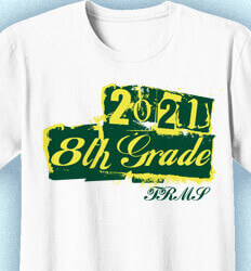 8th Grade Shirts - Grafitti Logo - idea-383g1