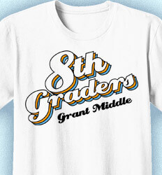 8th Grade Shirts - The Retro Look - idea-387t1