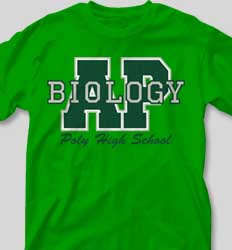 AP Biology Shirts - Big Letter desn-351o3