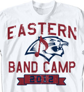 Band Camp T Shirt - Mascot Phys Ed - clas-829n3