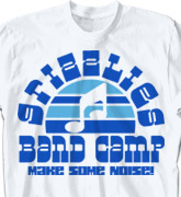 Band Camp T Shirt - Sunset Sounds - clas-660s8