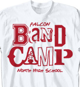 Band Camp T Shirt - Band Letters - cool-623b1
