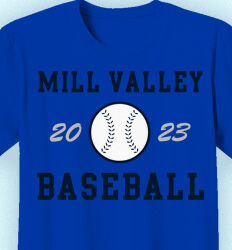 Baseball Shirt Ideas - Retro Ball - desn-619r5