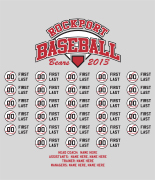 Baseball T-Shirt Designs for Your Team - Cool Custom Baseball Tees ...