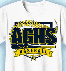 Baseball Shirt Design - Crest League - cool-876c6