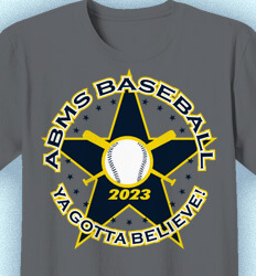Baseball Shirt Design - All Star - clas-580b5