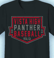 Baseball Shirt Design - Plate Logo - idea-301p3