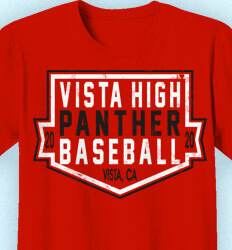 Baseball Shirt Design - Plate Logo - idea-301p2
