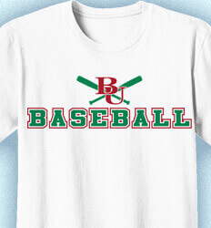 Baseball Team Shirts - College Arms - desn-605c1