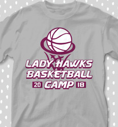 Basketball Camp Shirt Designs - Trophy Camp - cool-669t1
