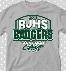 Basketball Camp Shirt Designs - Backboard Logo - cool-680b1
