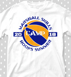 Basketball Camp Shirt Designs - Summer Hoops - cool-672s1