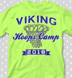 Basketball Camp Shirt Designs - Hoops Camp Classic - cool-656h1
