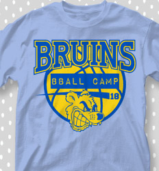 Basketball Camp Shirt Designs - Mascot Bball Camp - cool-668m1