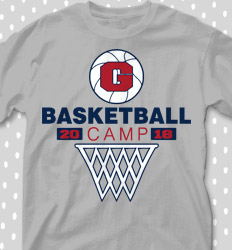 Basketball Camp Shirt Designs - Hoop Camp Classic - cool-633h1