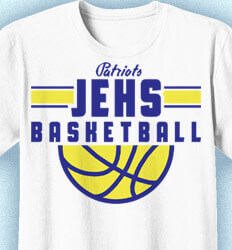 Basketball T Shirt Design - Retro Basketball - cool-796r1