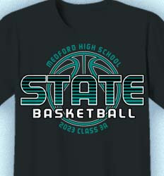Basketball T Shirt Design - Super State - cool-815s6