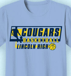 Basketball T Shirt Design - Pro Block Basketball - cool-814p1