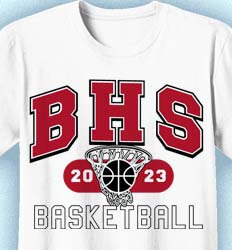 Basketball T Shirt Design - School Basketball - cool-812s2