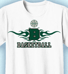 Basketball T Shirt Design - Collegiate Heater - desn-353i4