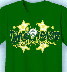 Basketball T Shirt Design - All Star Player - cool-794a1