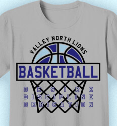 Basketball T Shirt Design - Net Bound - idea-139n1