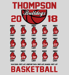 Basketball Roster Template - State Roster - desn-558s3