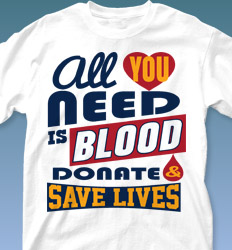 Blood Donor Shirt Designs - Life Slogans desn-634o3