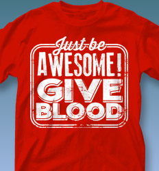 Blood Donor Shirt Designs - Give Blood Retro cool-562g2