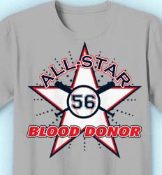 Blood Donor Shirt Designs - All Star Leader clas-580b2