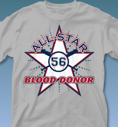 Blood Donor Shirt Designs - All Star Leader clas-580b2