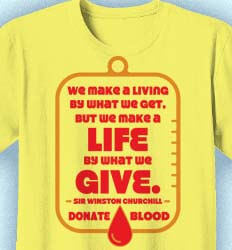 Blood Donor Shirt Designs - Give Quote cool-557g1