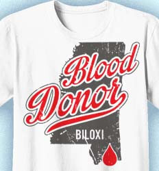 Blood Donor Shirt Designs - Donor State cool-563d1