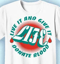Blood Donor Shirt Designs - Extruded clas-692s1