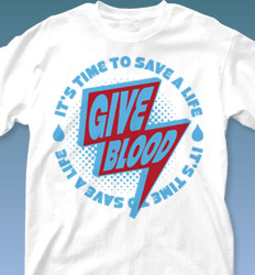 Blood Donor Shirt Designs - Give Blood Blast cool-552g1