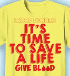 Blood Drive Shirt Designs - Save A Life Slogan -  cool-546s1