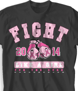 Breast Cancer T Shirt - Fight Like A Girl desn-801f1