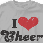 Custom Cheer Shirts - I Heart Vintage 149l1